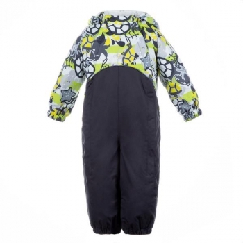 Комбінезон Huppa Golden Lime Pattern/Dark Gray, поліестер, р.92, сірий з лимонним (36080004-90147-092) - Pampik