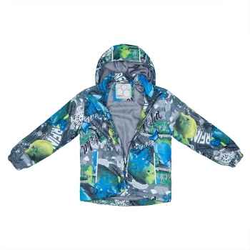 Комплект Huppa Yoko Gray Pattern/Dark Gray, поліестер, р.110, сірий (41190014-92148-110) - Pampik - 4