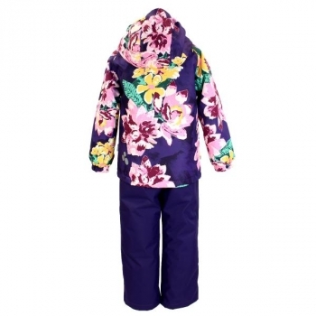 Комплект Huppa Rex Dark Lilac Pattern/Dark Lilac, полиэстер, р.116, фиолетовый (45080014-91373-116) - Pampik - 2