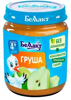 Пюре Беллакт Груша, 100 г - Pampik