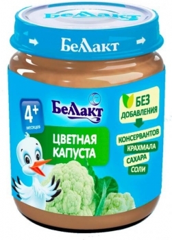 Пюре Беллакт Цветная капуста, 100 г - Pampik