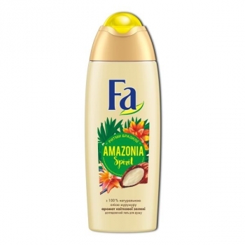 Гель для душу Fa Ритми Бразилії Amazonia Spirit аромат квіткового зелені з натуральним маслом мурумуру, 250 мл - Pampik