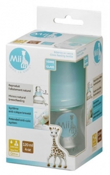 Пляшка для годування Mii Жирафа Софі, 120 мл (450500) - Pampik - 4