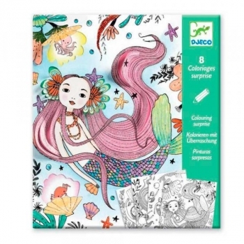 Художній комплект для малювання-розмальовка Djeco Глибоке море (DJ09628) - Pampik