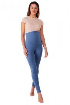 Лосини для вагітних Milk and the City, трикотаж, XS, денім (MC-0104) - Pampik