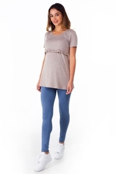 Лосини для вагітних Milk and the City, трикотаж, XS, денім (MC-0104) - Pampik - 5