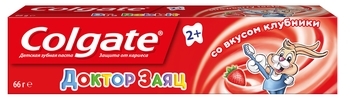 Зубна паста Colgate Доктор Заєць зі смаком полуниці, 50 мл - Pampik - 2