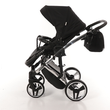 Універсальна коляска 2 в 1 Junama Diamond S-line 03, чорний (JD-SL-03) - Pampik - 8