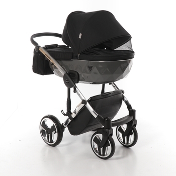 Універсальна коляска 2 в 1 Junama Diamond S-line 03, чорний (JD-SL-03) - Pampik - 4