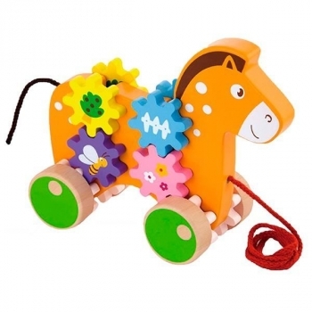 Игрушка-каталка Viga Toys Лошадка (50976) - Pampik
