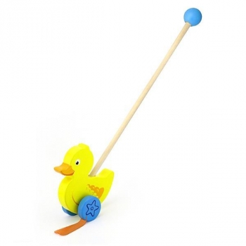Іграшка-каталка Viga Toys Каченя (50961) - Pampik