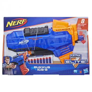 Бластер Hasbro Nerf N-Strike Elite Rukkus ICS 8 (E2654) - Pampik - 2