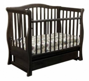 Ліжечко-диван Laska-M Viva Premium, темний горіх (20792) - Pampik