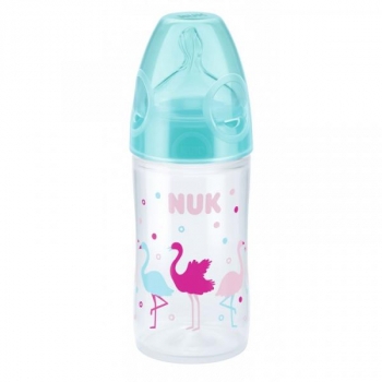 Бутылочка для кормления Nuk New Classic, из полипропилена, c силиконовой соской, 150 мл, бирюзовый (10743578/2) - Pampik