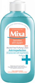 Тоник Mixa Anti-imperfection, очищение для чувствительной кожи, склонной к несовершенствам, 200 мл - Pampik