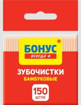 Зубочистки бамбукові Бонус, 150 шт. - Pampik