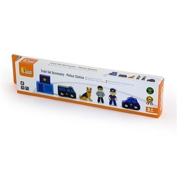 Ігровий набір до залізниці Viga Toys Поліцейська дільниця (50814) - Pampik - 2