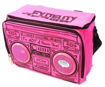 Сумка-холодильник Fydelity Le Boom Box Cooler, з вбудованими колонками, фуксія (91256) - Pampik