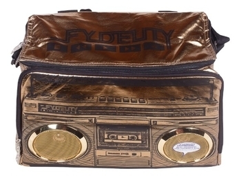 Сумка-холодильник Fydelity Stereobags Cooler, с встроенными колонками, золотой (91203) - Pampik