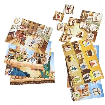 Лото Kidsori 3 в 1 Весела рибалка, Дикий Захід і Професії (OLS-19-503) - Pampik - 2