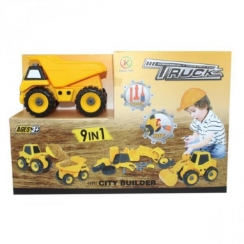 Ігровий набір Kaile Toys Будівельна техніка 9 в 1 (KL713-1) - Pampik