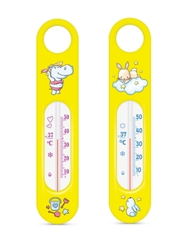 Термометр для ванної Склоприлад Сувенір В-2, жовтий (300148) - Pampik