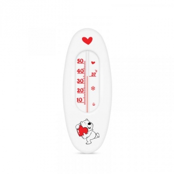 Термометр для ванної Склоприлад Сувенір В-1 Ведмедик, білий (300146) - Pampik