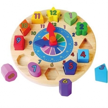 Пазл-сортер Viga Toys Годинник (59235) - Pampik