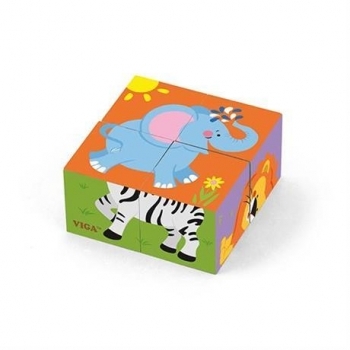 Пазл-кубики Viga Toys Сафарі (50836) - Pampik
