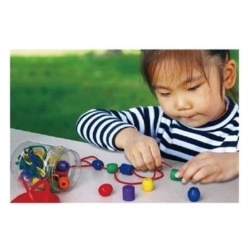 Шнурівка Viga Toys Намисто, 30 шт. (58466) - Pampik - 2