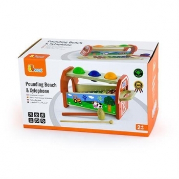 Іграшка Viga Toys 2-в-1 Ксилофон (50348) - Pampik - 2