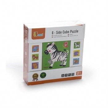 Пазл-кубики Viga Toys Сафарі (50836) - Pampik - 2