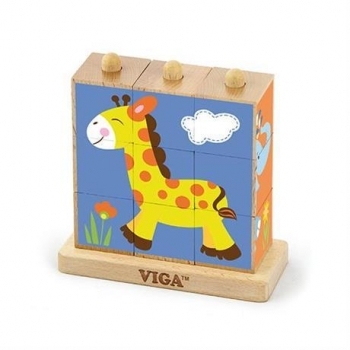 Пазл-кубики Viga Toys Сафарі (50834) - Pampik