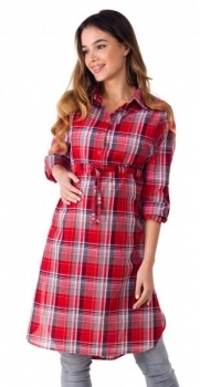 Сорочка-плаття Milk and the City Шотландка, S, червоний (MC-0101) - Pampik