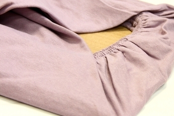 Простыня LightHouse, трикотажная на резинке, 200х90 см, фиолетовый (46494) - Pampik - 5