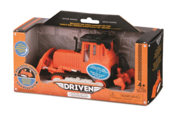 Машинка Driven Micro Бульдозер, помаранчевий (WH1012Z) - Pampik - 2