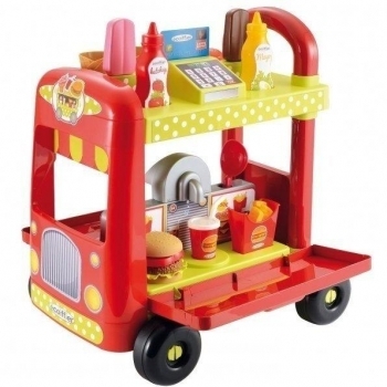 Ігровий набір Ecoiffier Прогулянкова коляска з продуктами (+1764) - Pampik