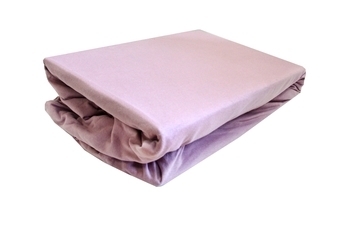 Простыня LightHouse, трикотажная на резинке, 200х90 см, фиолетовый (46494) - Pampik - 4