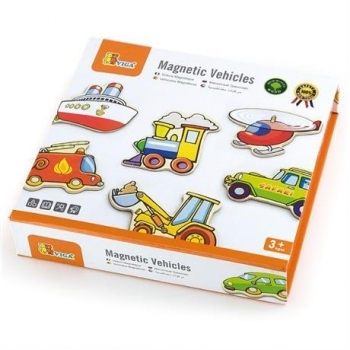 Набір магнітів Viga Toys Транспорт, 20 шт. (58924) - Pampik - 2