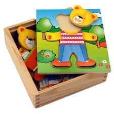 Пазл Viga Toys Гардероб ведмедя (56401) - Pampik - 3