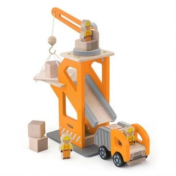 Ігровий набір Viga Toys Будівельний майданчик (51616) - Pampik - 2