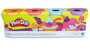 Набір пластиліну Hasbro Play-Doh Sweet, 4х140 г (E4869) - Pampik