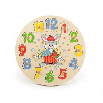 Іграшка-пазл Viga Toys Годинник (56171) - Pampik