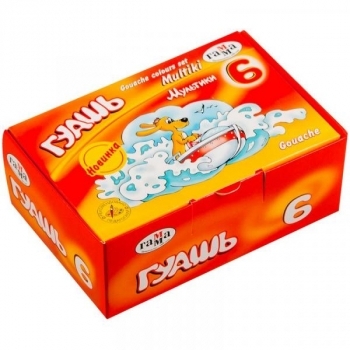 Гуаш Гама Мультики, 6 кольорів (221030) - Pampik