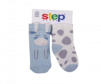 

Носки Step Socks Baby Collection Коровка, р.23/24, 2 шт., голубой с молочным (1999