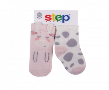 

Носки Step Socks Baby Collection Коровка, р.18/20, 2 шт., розовый с молочным (1999