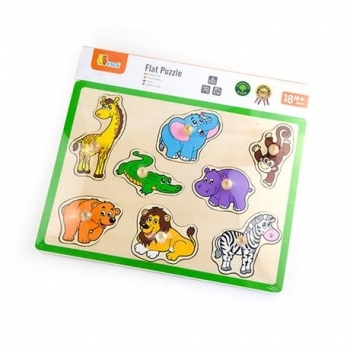 Пазл-вкладыш Viga Toys Дикие животные (50019) - Pampik - 2