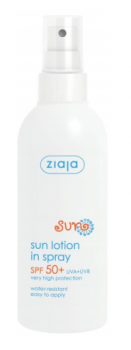 Лосьон-спрей для загара Ziaja Sun SPF 50+, увлажняющий, 170 мл - Pampik