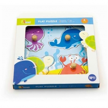 Пазл-вкладиш Viga Toys Морські мешканці (50132) - Pampik - 2