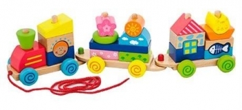 Игрушка-каталка Viga Toys Паровозик (50089) - Pampik